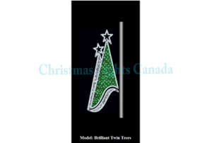 BRILLIANT TWIN TREES - DANCING TREES - STREET POLE DISPLAY