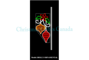 HOLLY ORNAMENTAL - STREET POLE DISPLAY