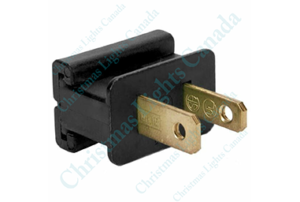 MALE PLUG- C9/G30-BLACK- 1 PC