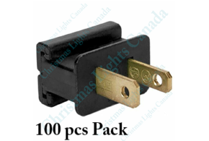 MALE PLUG- C9/G30-BLACK- 100 PCS