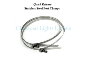 POLE LIGHT MOUNTING CLAMP - 2 Pcs Set