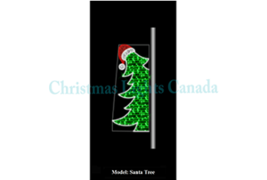 SANTA TREE - STREET POLE DISPLAY