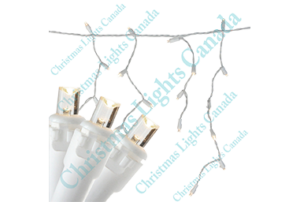 ICICLE LIGHTS - WARM WHITE - COAXIAL-12ft STRAND – PRO SERIES