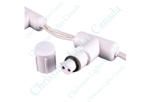 Curtain Light Main Drop Section - White Strand